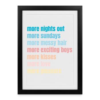 fun - Framed poster (27 × 37 cm) - black - Front