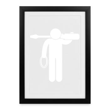 Electronic electrician Electrical Engineer - Framed poster (27 × 37 cm) - black - Front
