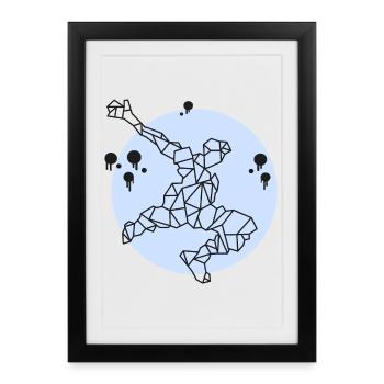 Sport - color - Framed poster (27 × 37 cm) - black - Front