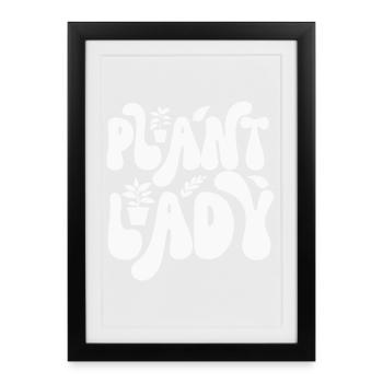 Plant - Framed poster (27 × 37 cm) - black - Front