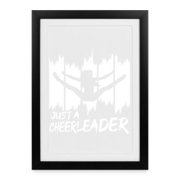 Only one cheerleader - Framed poster (27 × 37 cm) - black - Front