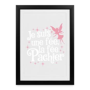 Je Suis Une Fee La Fee Pachier - Affiche encadrée (27 × 37 cm) - noir - Devant