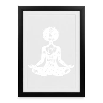 L’art du yoga #11 - Affiche encadrée (27 × 37 cm) - noir - Devant