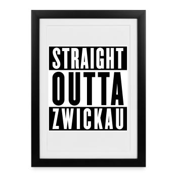 Tout droit sorti de Zwickau (couleurs changeantes) - Affiche encadrée (27 × 37 cm) - noir - Devant