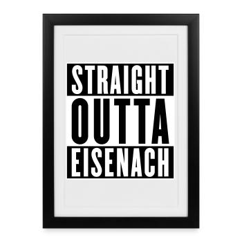 Tout droit sorti d’Eisenach (couleurs changeantes) - Affiche encadrée (27 × 37 cm) - noir - Devant