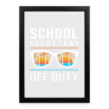 School Secretary School Secretary - Framed poster (27 × 37 cm) - black - Front