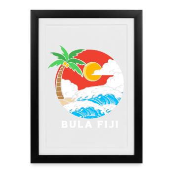 Fidji - Affiche encadrée (27 × 37 cm) - noir - Devant