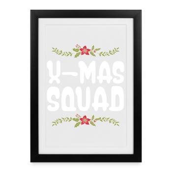 X-Mas Squad - Framed poster (27 × 37 cm) - black - Front