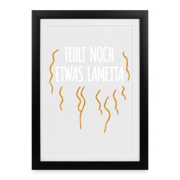 Il manque encore un peu de guirlande - Affiche encadrée (27 × 37 cm) - noir - Devant