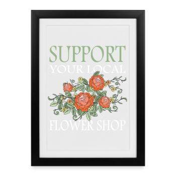 Florist Garden Gardener Plants - Framed poster (27 × 37 cm) - black - Front