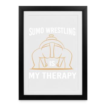 sumo - Framed poster (27 × 37 cm) - black - Front