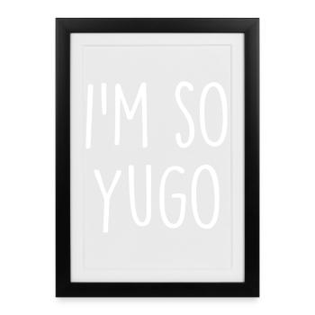 Yugoslavia Jugoslawien - Framed poster (27 × 37 cm) - black - Front