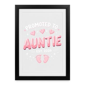 Tante 2026 Tante 2026 Promue Tante 2026 - Affiche encadrée (27 × 37 cm) - noir - Devant