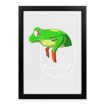 Frog Tree Frog - Framed poster (27 × 37 cm) - black - Front
