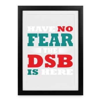 Have no Fear the Data Protection Officer is here - Framed poster (27 × 37 cm) - black - Front