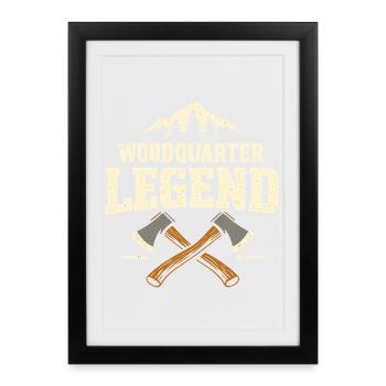 Waldviertel Legend Austria Pride - Framed poster (27 × 37 cm) - black - Front
