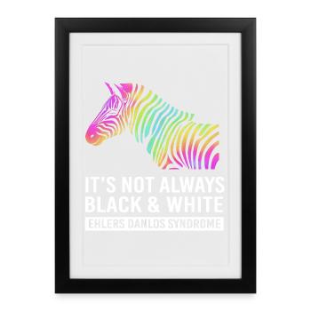 HSD Ehlers-Danlos syndrome EDS - Framed poster (27 × 37 cm) - black - Front