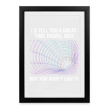 Time travel - Framed poster (27 × 37 cm) - black - Front