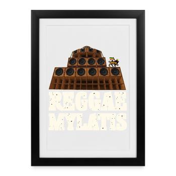 Reggae Mylatis - Framed poster (27 × 37 cm) - black - Front