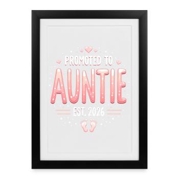 Tante 2026 Tante 2026 Promue Tante 2026 - Affiche encadrée (27 × 37 cm) - noir - Devant