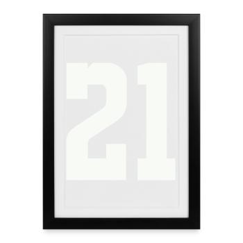 21 - Framed poster (27 × 37 cm) - black - Front