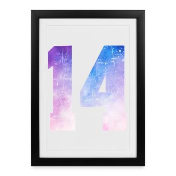 Issue 14 – 14th Anniversary Gift - Framed poster (27 × 37 cm) - black - Front