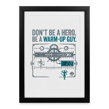 Calisthenics Warm Up - Framed poster (27 × 37 cm) - black - Front