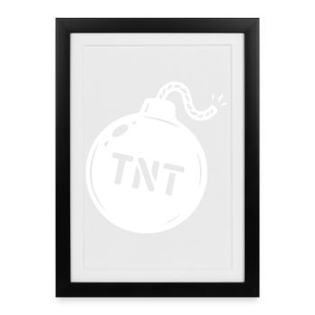 Bomb TNT Symbol - Framed poster (27 × 37 cm) - black - Front