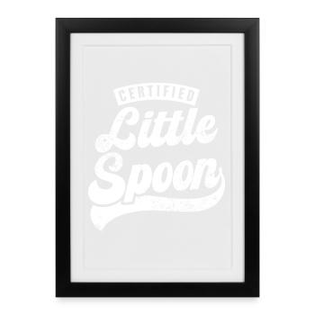 Certified Little Spoon - Framed poster (27 × 37 cm) - black - Front