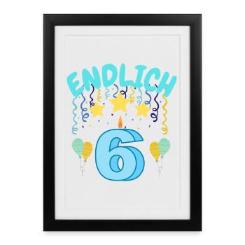 finally 6 - Framed poster (27 × 37 cm) - black - Front