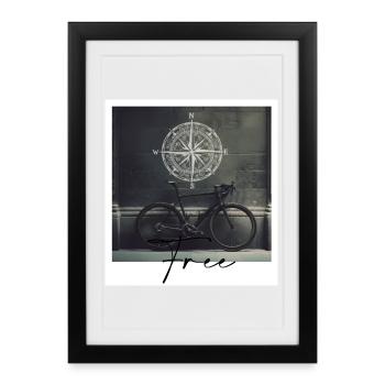 Bike - Framed poster (27 × 37 cm) - black - Front