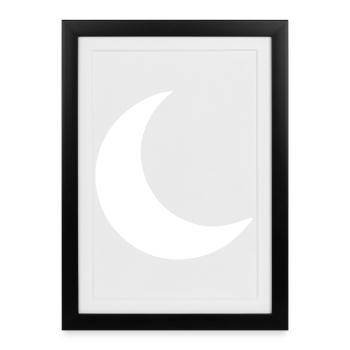 Don Blanc Croissant de Lune - Affiche encadrée (27 × 37 cm) - noir - Devant