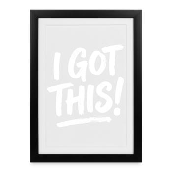 I Got This Bold Brush - Framed poster (27 × 37 cm) - black - Front