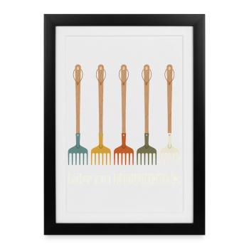 Rechenzentrum IT EDV Nerd Computer Shirt Geschenk - Gerahmtes Poster (27 × 37 cm) - Schwarz - Vorne