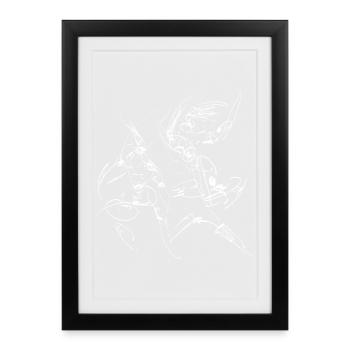 martial arts - Framed poster (27 × 37 cm) - black - Front