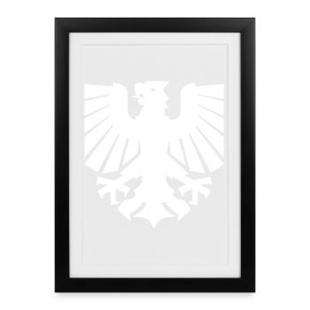 Dortmund Adler - Design - Framed poster (27 × 37 cm) - black - Front