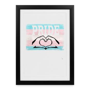 Transgender Pride - Framed poster (27 × 37 cm) - black - Front