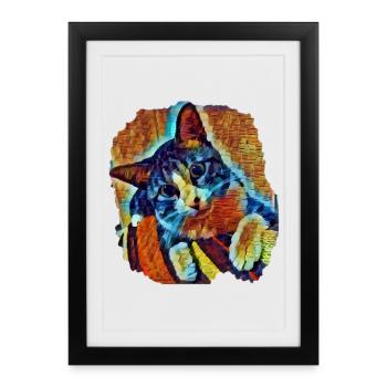 Lukas - Framed poster (27 × 37 cm) - black - Front
