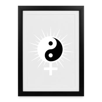 Venus symbol - Framed poster (27 × 37 cm) - black - Front