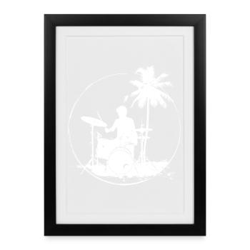 Drummer - Framed poster (27 × 37 cm) - black - Front