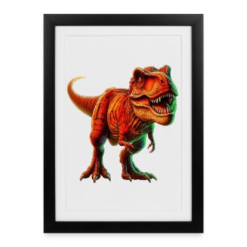 Dinosaur - Framed poster (27 × 37 cm) - black - Front