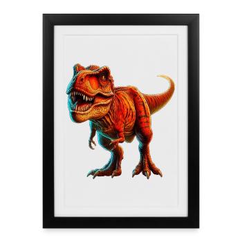 Dinosaur - Framed poster (27 × 37 cm) - black - Front