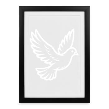 Dove Bird - Framed poster (27 × 37 cm) - black - Front