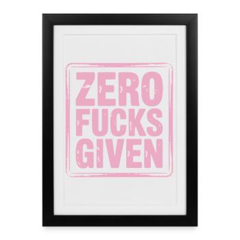 T-shirt d’art de protestation féministe - Affiche encadrée (27 × 37 cm) - noir - Devant