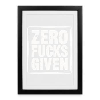 Minimalist Bold Protest Quote Design - Framed poster (27 × 37 cm) - black - Front