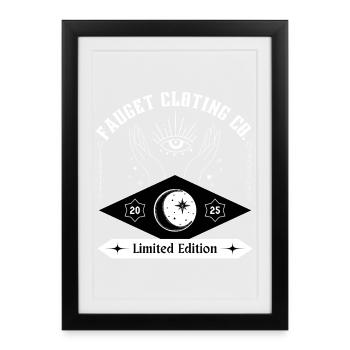 Mystic Eye Hand Symbol Limited - Framed poster (27 × 37 cm) - black - Front