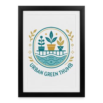 La main verte - Affiche encadrée (27 × 37 cm) - noir - Devant