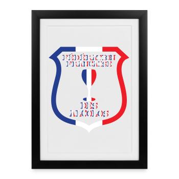 FFA Fédération Française des Alcolos - Affiche encadrée (27 × 37 cm) - noir - Devant