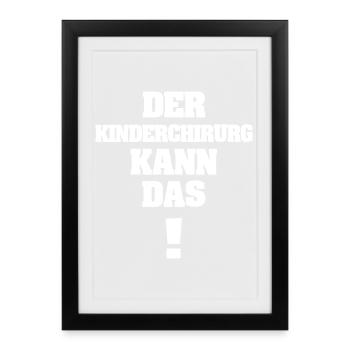 Pediatric Surgeon - Framed poster (27 × 37 cm) - black - Front