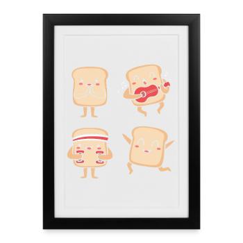 Baker Baker Baking - Framed poster (27 × 37 cm) - black - Front
